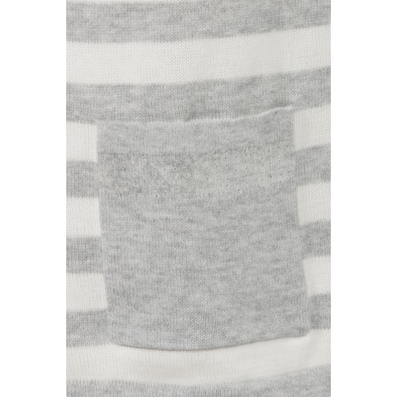 Ringel-Pullover mit Taschen /