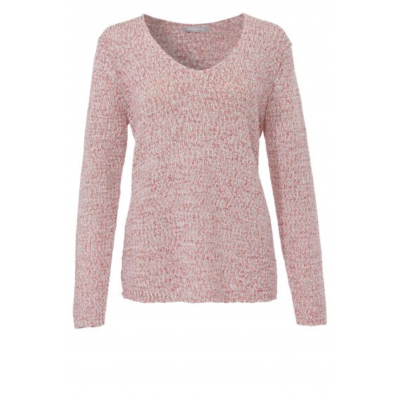 Pullover mit weitem V-Ausschnitt /