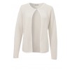 Strickjacke mit strukturiertem Stoff /