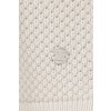Strickjacke mit strukturiertem Stoff /