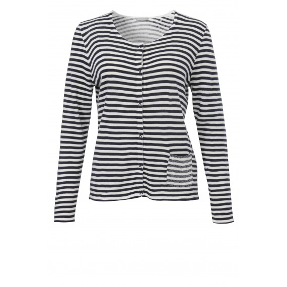 Strickjacke mit Ringel-Muster /