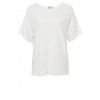 Einfarbiger Kurzarm-Pullover /