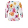 Print-Pullover aus reiner Baumwolle /