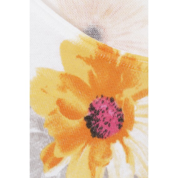 Print-Pullover aus reiner Baumwolle /