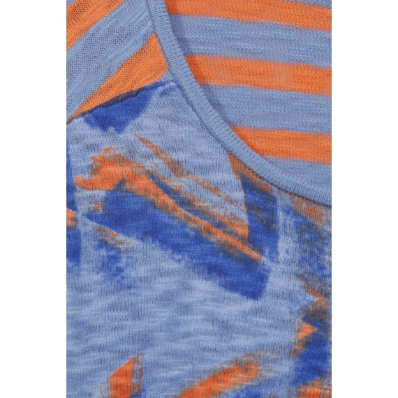 Lässiger Pullover mit Mustermix /