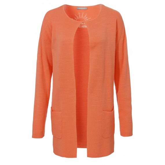 Cleaner Cardigan mit Stickerei /