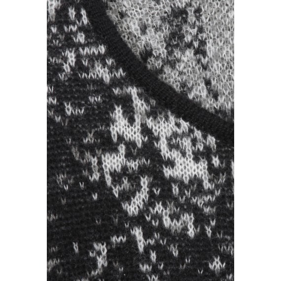 Rundhals-Pullover mit Jacquard-Muster /