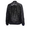 Funkelnde Blouson-Jacke mit Wendepailletten /