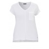 Fließendes T-Shirt mit Brusttasche /