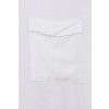 Fließendes T-Shirt mit Brusttasche /