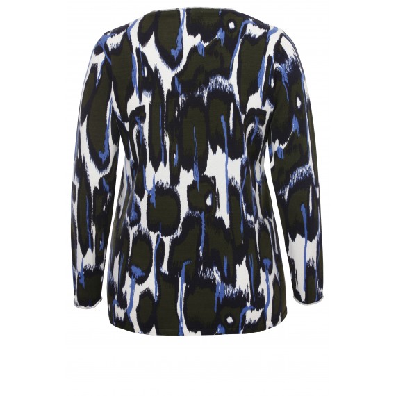 Modischer Pullover mit Muster /
