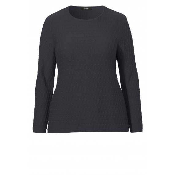 Modischer Pullover mit Struktur-Punkten /