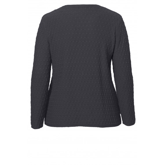 Modischer Pullover mit Struktur-Punkten /