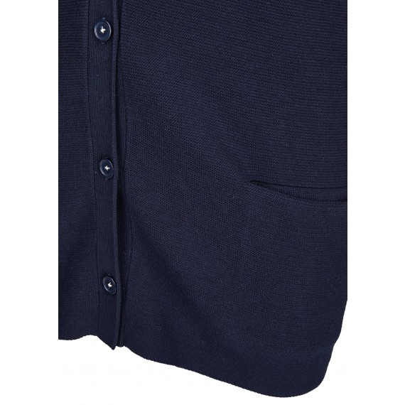 Langärmlige Strickjacke mit Knöpfen und Taschen /