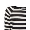 Moderner Pullover mit Streifen /