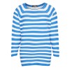 Moderner Pullover mit Streifen /
