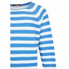 Moderner Pullover mit Streifen /