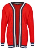 Coole Strickjacke mit Ringelbündchen /