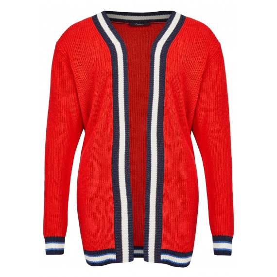 Coole Strickjacke mit Ringelbündchen /