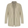 Trendige Strickjacke mit Ringeln /