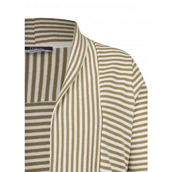 Trendige Strickjacke mit Ringeln /