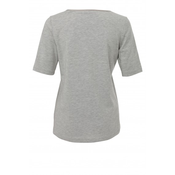 Kombi-T-Shirt mit Rundhalsausschnitt /