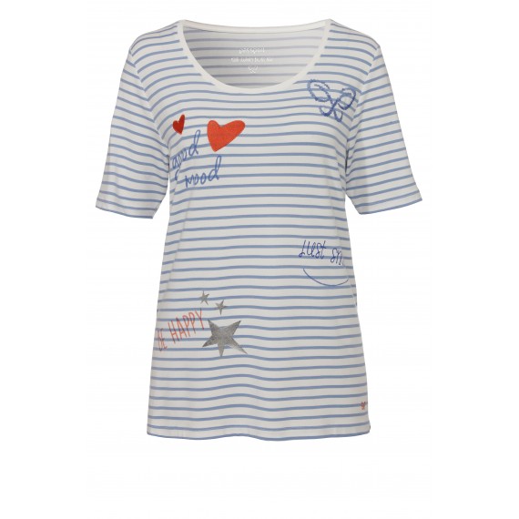 Maritimes Shirt mit Verzierungen /