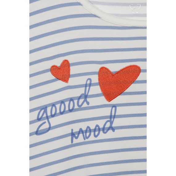 Maritimes Shirt mit Verzierungen /