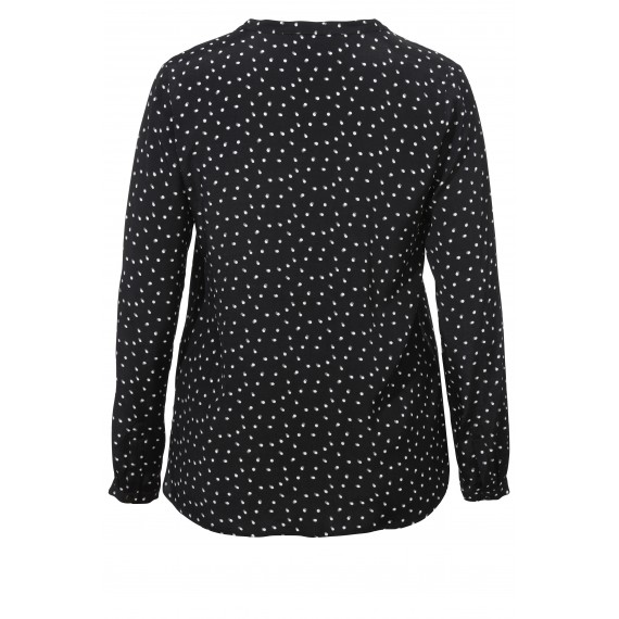 Bedruckte Bluse mit Stehkragen /