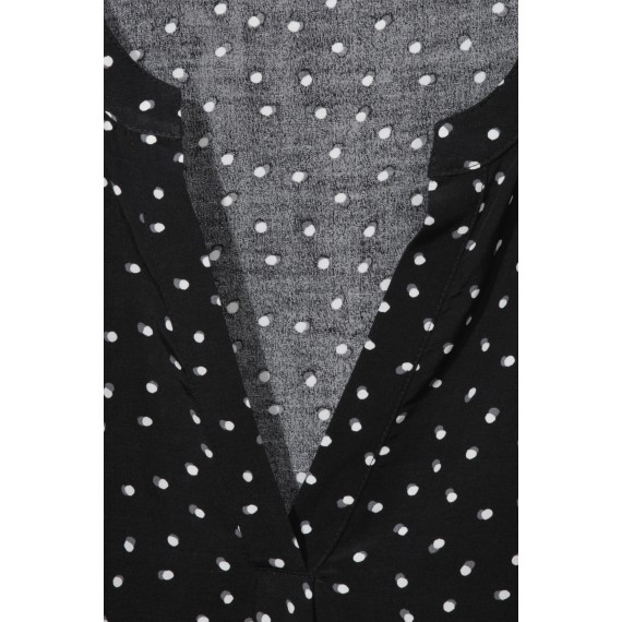 Bedruckte Bluse mit Stehkragen /