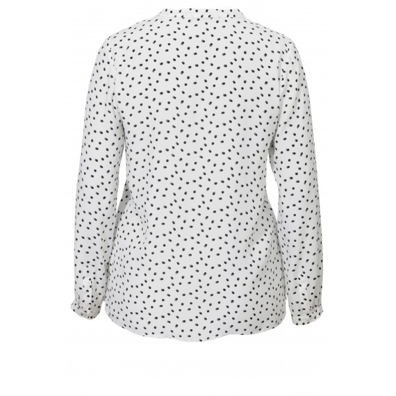 Bedruckte Bluse mit Stehkragen /