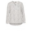Luftige V-Bluse mit Tupfenmuster /