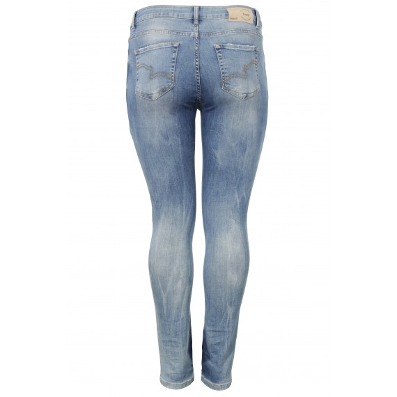 Slim Fit-Jeans im Used-Look /