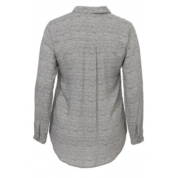 Hemdkragen-Bluse mit Grafik-Muster /