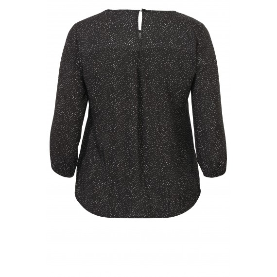 Luftiges Blusen-Shirt mit Tupfenmuster /