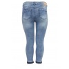 Lässige Jeans mit Farbkontrast /
