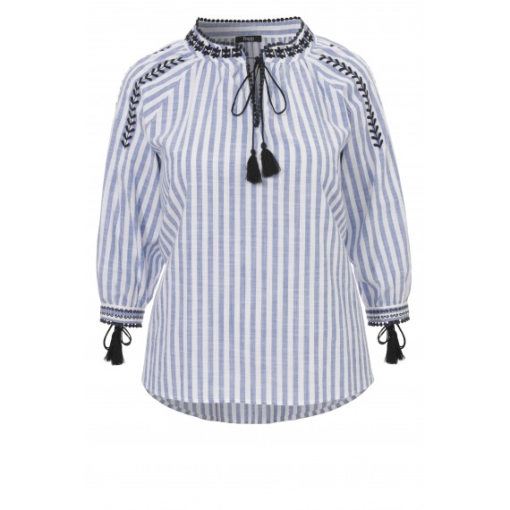 Verspieltes Blusen-Shirt mit Stickerei /
