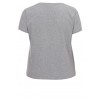Modisches T-Shirt im Materialmix /