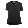 Feminines T-Shirt mit asymmetrischem Saum /