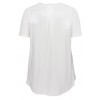 Feminines T-Shirt mit asymmetrischem Saum /
