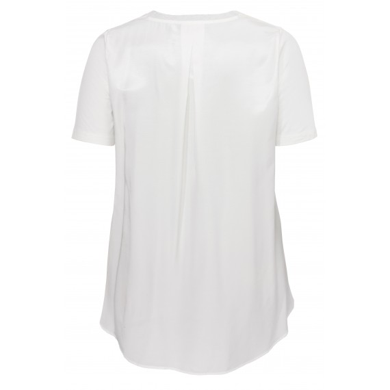 Feminines T-Shirt mit asymmetrischem Saum /