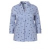 Verspielte Bluse mit Mustermix /