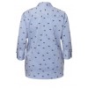 Verspielte Bluse mit Mustermix /