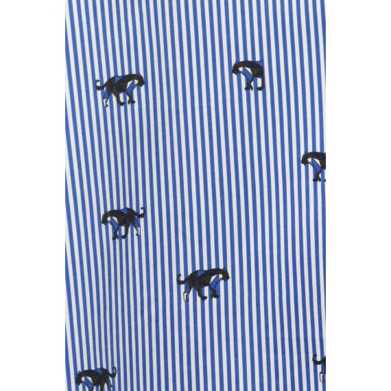 Verspielte Bluse mit Mustermix /