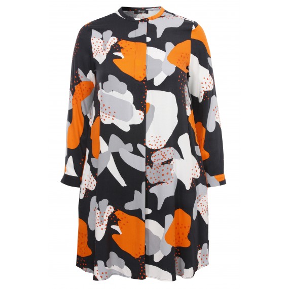 Lässiges Blusen-Kleid mit Muster /