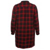 Luftiges Blusen-Kleid mit Karo-Muster /
