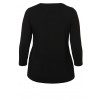 Luftiges Shirt mit seidiger Front /