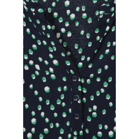 Luftige Bluse mit Tupfen-Muster /