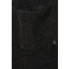 Flauschiger Strick-Mantel mit Kapuze /