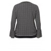 Feminines Blusen-Shirt mit Muster und Volants /